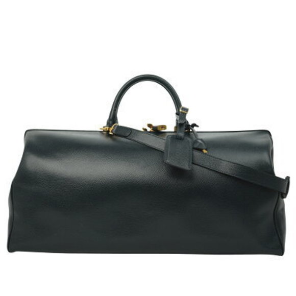 Celine Shoulder Bag Leather Navy Blue - Picture 1 of 9